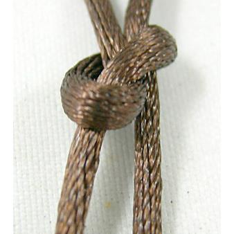 Satin Rattail Cord, coffee