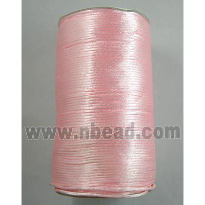 Satin Rattail Cord, pink