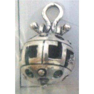 lead free and nickel free Tibetan Silver hollow pendant, approx 9mm ball