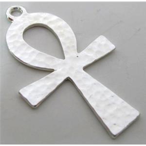 Tibetan Silver pendant, Lead free and nickel Free, 45x27mm