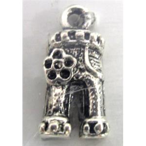 Tibetan Silver pendant non-nickel, 16x8mm
