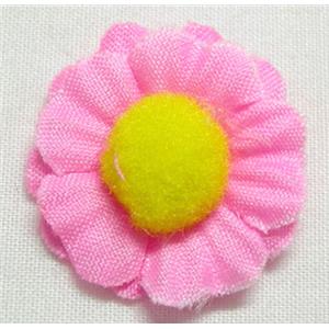 Handcraft Fabric sunflower, 22mm diameter
