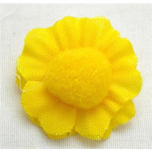 Handcraft Fabric sunflower, 22mm diameter