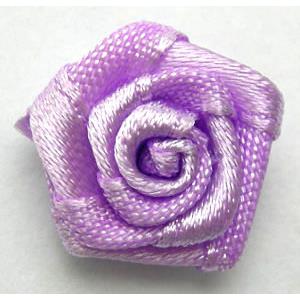 Violet Hand-Weave Clothing Rose Flower, 16mm diameter