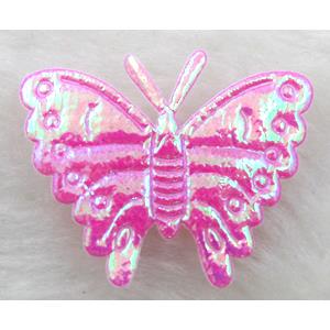 machine goffer Fabric Butterfly, AB Color, 32x24mm, 12#