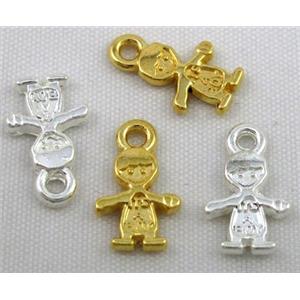 alloy pendant, mixed color, approx 8-12mm