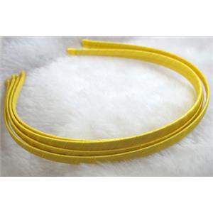 Head Bands, steel alloy, cord-braiding, 5mm wide, approx 13x15cm