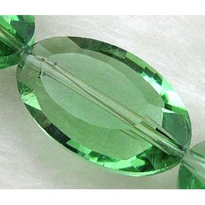 Crystal Glass Beads, faceted, 13x21mm, 20pcs per st