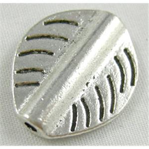 Tibetan Silver Leaf Spacer Non-Nickel, 16x19mm
