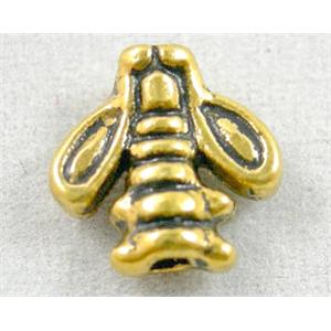Tibetan Silver Spacer Non-Nickel, Antique Gold, 8x8mm