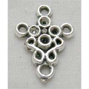 Tibetan Silver Charms Non-Nickel, 14.7mm wide, 20mm length