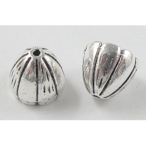 Tibetan Silver Caps Non-Nickel, 10mm dia, 9mm high