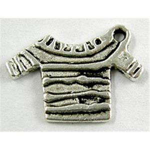 Tibetan Silver Shirt Non-Nickel, 23x21mm