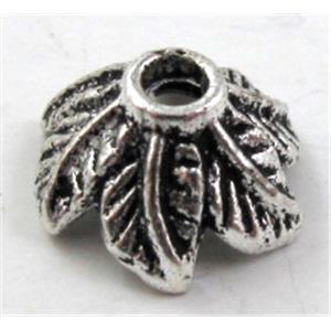 BeadCap, Tibetan Silver Non-Nickel, 11mm dia, high:5mm