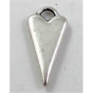 Tibetan Silver pendant non-nickel, 11x22mm