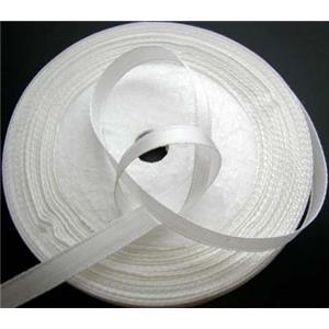 Silver Satin Ribbon cord, 7mm wide,22m per roll