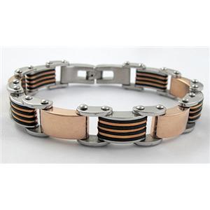 Stainless steel Bracelet, 12mm wide, 22cm (8.5 inch) length