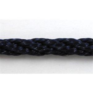 Twist Cotton Rattail Jewelry bindings wire, black, 2mm dia, approx 30yards per roll