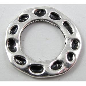Tibetan Silver ring, Lead free and nickel Free, approx 25mm dia