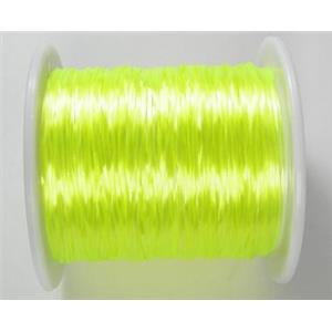 Crystal Elastic Thread, light olive/yellow, approx 60meters per roll