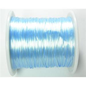 stretchy Crystal wire, flat, blue, approx 60meters per roll