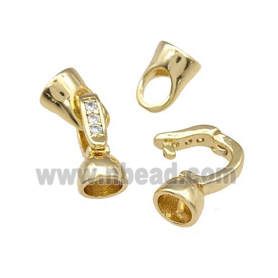 copper clasp, gold plated