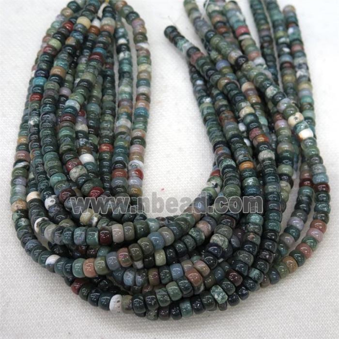 Indian Agate barrel beads