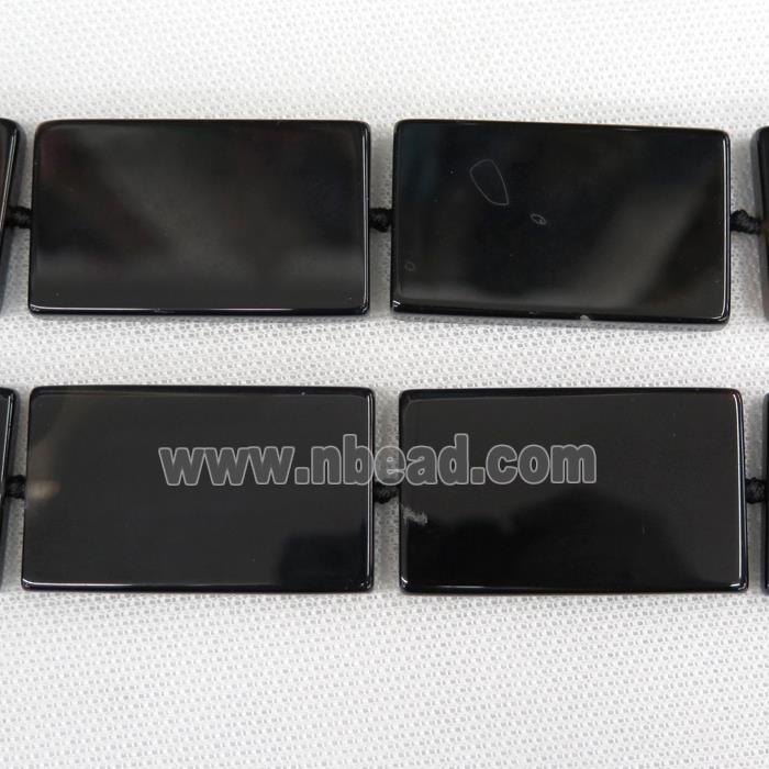 black Agate Beads, rectangle, dye