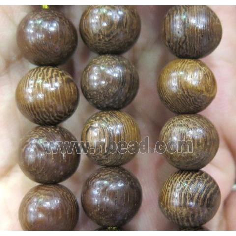 round Roble wood rosery beads