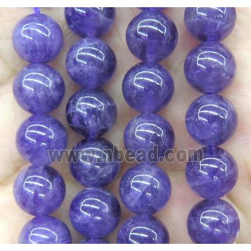 amethyst bead, round, B Grade