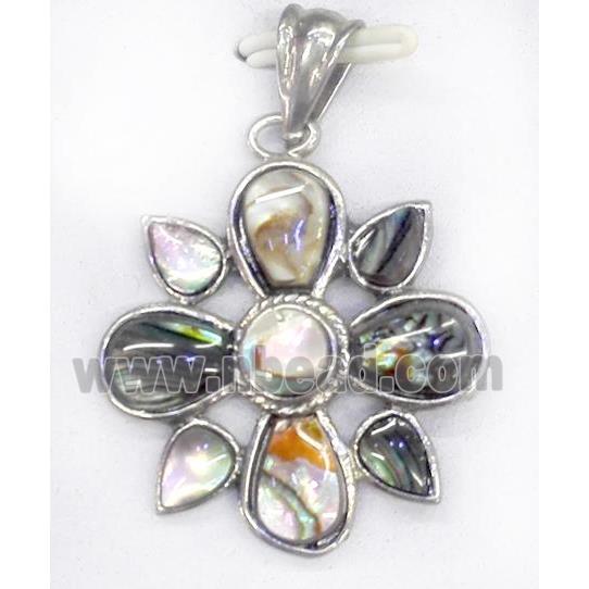 Paua Abalone shell pendant