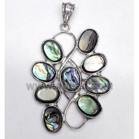 Paua Abalone shell pendant