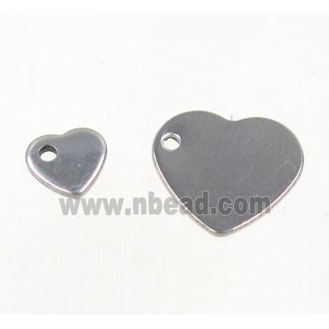 stainless steel heart pendant