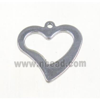 stainless steel heart pendant