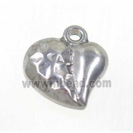 stainless steel heart pendant