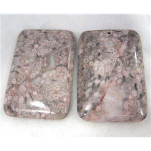 gemstone pendant, rectangle, approx 40x60mm