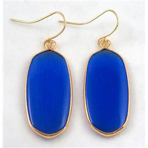 gemstone earring, colorfast, approx 15-37mm