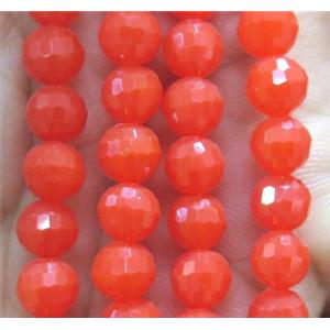 Chinese crystal glass bead, faceted round, approx 6mm dia, 72pcs per st