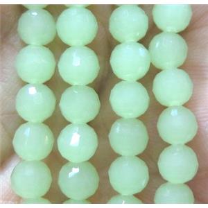 Chinese crystal glass bead, faceted round, approx 6mm dia, 72pcs per st