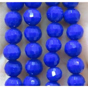 Chinese crystal glass bead, faceted round, approx 6mm dia, 72pcs per st