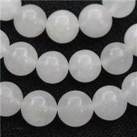 round white Jade beads smooth, approx 6mm dia