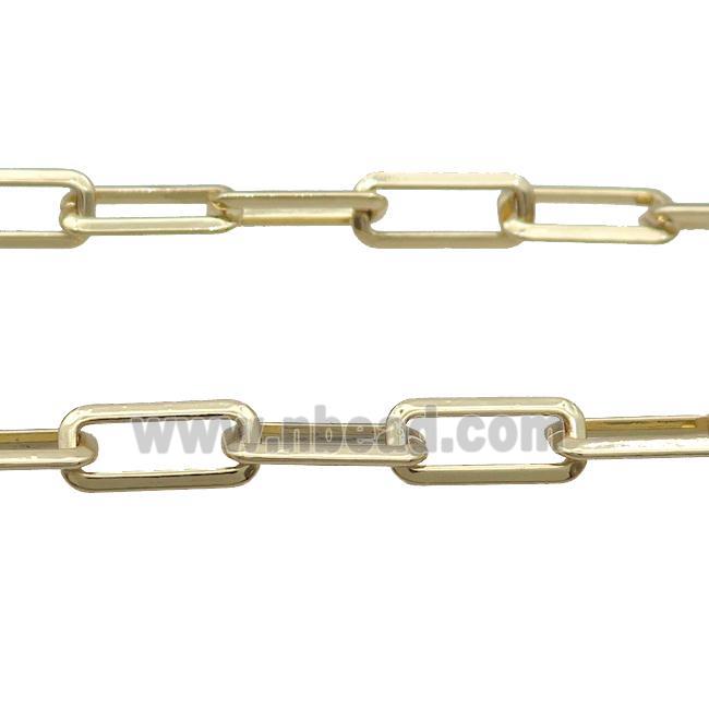 Copper Paperclip Chain Gold Plated