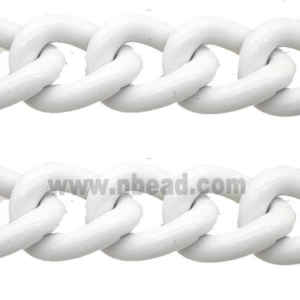 Aluminium Chain White Painted