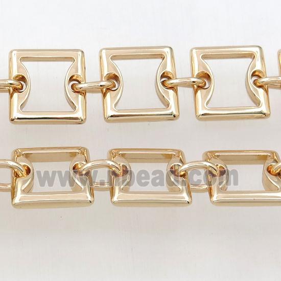 Alloy Chain, lt.gold plated
