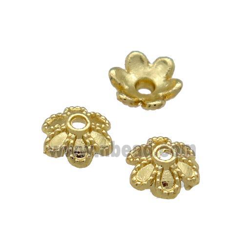 Copper BeadCaps Unfaded Gold Plated