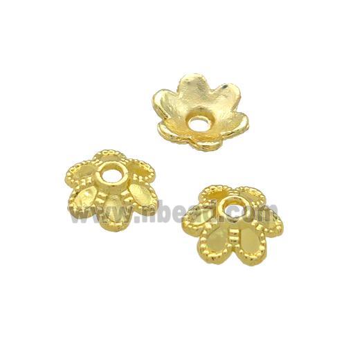 Copper BeadCaps Unfaded Gold Plated