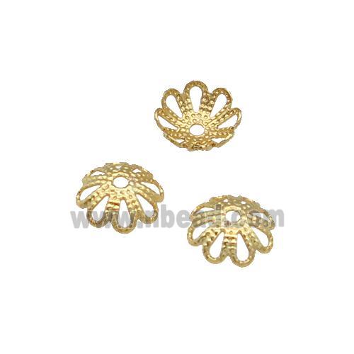 Copper BeadCaps Unfaded Gold Plated