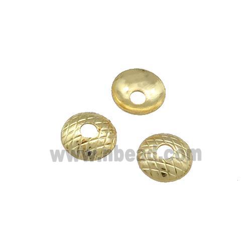 Copper BeadCaps Unfaded Gold Plated