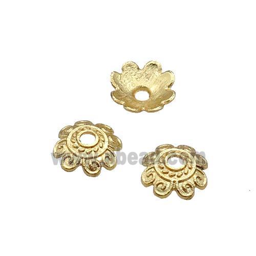 Copper BeadCaps Unfaded Gold Plated