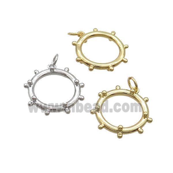 Copper Circle Pendant Mixed